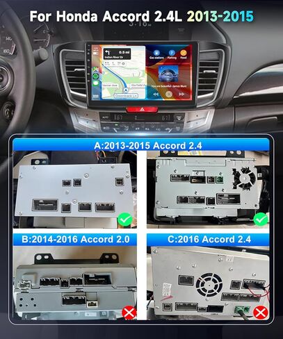 DSP Android 13 Radio for Honda Accord 2.4L 2013-2015 ، 【8Core 6GB+128GB】 CAR STEREO 5.0BLUETOOTH in Kuwait