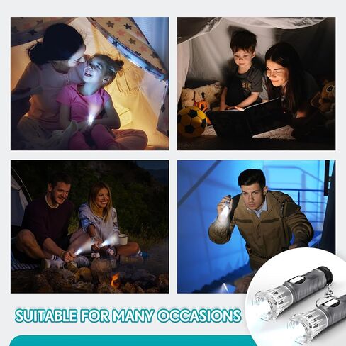 Jexine 50 PCS Mini Flashlike -keychains مع الحبل البلاستيكي المحمول سلاسل مفاتيح LED LED صغيرة لقراءة ليلا القراءة في حالات الطوارئ حفلات التخييم الحفلات (أسود) in Kuwait