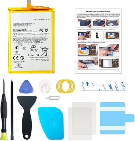 بطارية الهاتف المحمول MD50 جديد متوافق مع سلسلة Motorola G Stylus 2022 XT2215 ، مع مجموعة أدوات التعليمات و DIY in Saudi Arabia