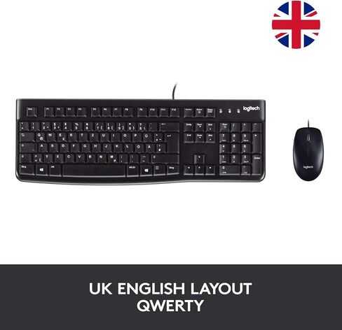 Logitech MK120 Wired USB Keyboard Mouse Desktop Combo in Saudi Arabia