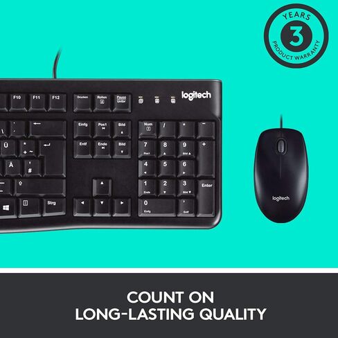 Logitech MK120 Wired USB Keyboard Mouse Desktop Combo in Saudi Arabia