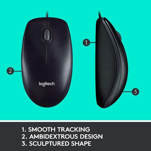 Logitech MK120 Wired USB Keyboard Mouse Desktop Combo in Saudi Arabia