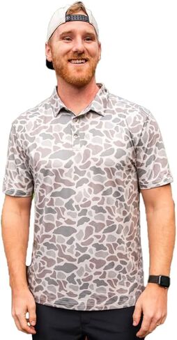 Performance Button Up - Retro Duck Camo in Kuwait