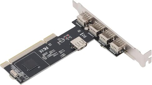 yunseity PCIe to USB 2.0 بطاقة توسيع ، وحدة تحكم محول USB 2.0 INTROM in Kuwait