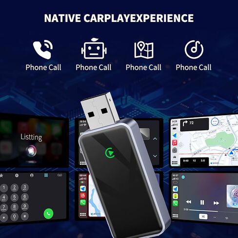 محول CarPlay اللاسلكي - Carplay Wireles Dongle Plug & Play Seamless Fast Response Connection for Apple iPhone iOS 10+ & Cars from 2017+ in Kuwait