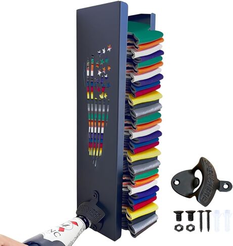 4 "x4" x16 "يمكن أن يكون حاملًا باردًا مع فتاحة الزجاجة ، ومنظم تخزين Beer Can Sleeves وموزع لبار العائلة المنزلي ، Metal (Bar) in Saudi Arabia
