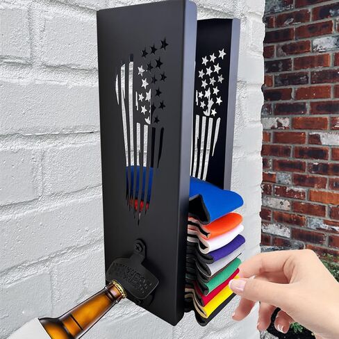 4 "x4" x16 "يمكن أن يكون حاملًا باردًا مع فتاحة الزجاجة ، ومنظم تخزين Beer Can Sleeves وموزع لبار العائلة المنزلي ، Metal (Bar) in Saudi Arabia
