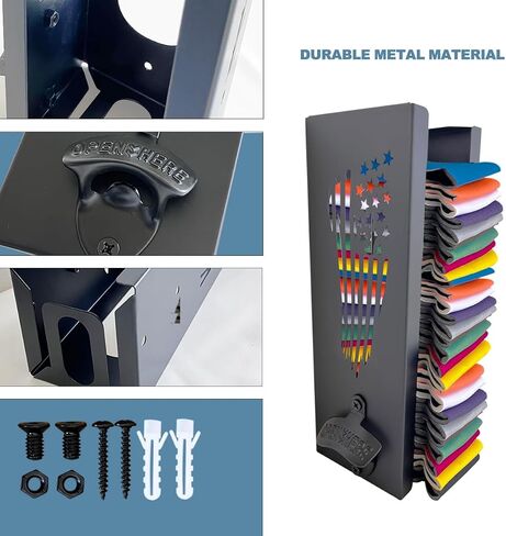 4 "x4" x16 "يمكن أن يكون حاملًا باردًا مع فتاحة الزجاجة ، ومنظم تخزين Beer Can Sleeves وموزع لبار العائلة المنزلي ، Metal (Bar) in Saudi Arabia