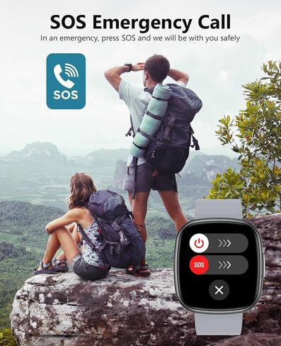 Smart Watch for Women, 1.72" Super Retina HD Display, Fitness Watch with with Sleep Stress, 24/7 Heart Rate HRV Spo2 Monitor, 135 Sports Modes Fitness Tracker, Waterproof Square Watch for Android iOS in Saudi Arabia