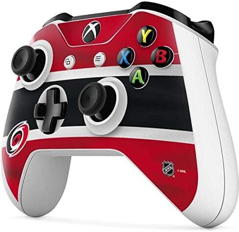 Skinit Decal Gaming Skin Compatible with Xbox One S Controller - Officially Licensed NHL Carolina Hurricanes Jersey Design in Saudi Arabia