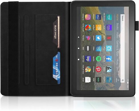السفر على جهاز لوحي متوافق مع Kindle Fire 7 Case 2022 12th Pu Leather Flip Wallet Wallet Tree of Life Tablet Case Card Slot Tablet Cover Cover Protection (SV in Kuwait