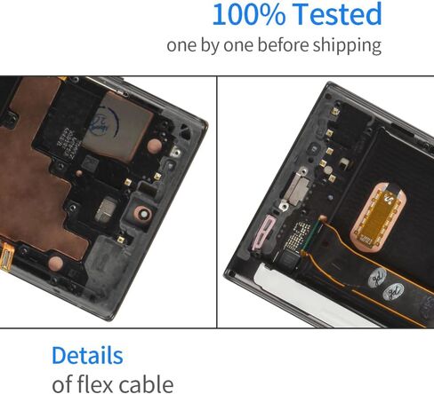 OLED for Samsung Galaxy Note 20 Ultra 5G Screen Replacement Kit for Samsung Galaxy Note 20 Ultra 4G SM-N985 SM-N986 LCD Screen Display Touch Digitizer Assembly Repair Parts Kit (Black with Frame) in Saudi Arabia
