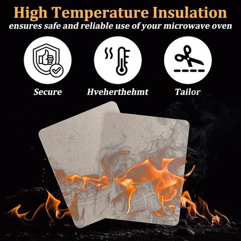Giantree 5 Microwave Waveguide Covers, Universal Mica Sheet Microwaves Oven Accessories, Insulation for Home Office Kitchen Ultra-Thick Microwaves Oven Parts Microwave Cover Cutable Mica Board in Saudi Arabia