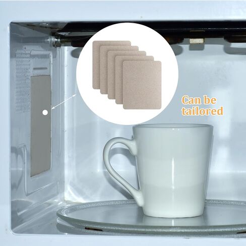 Giantree 5 Microwave Waveguide Covers, Universal Mica Sheet Microwaves Oven Accessories, Insulation for Home Office Kitchen Ultra-Thick Microwaves Oven Parts Microwave Cover Cutable Mica Board in Saudi Arabia