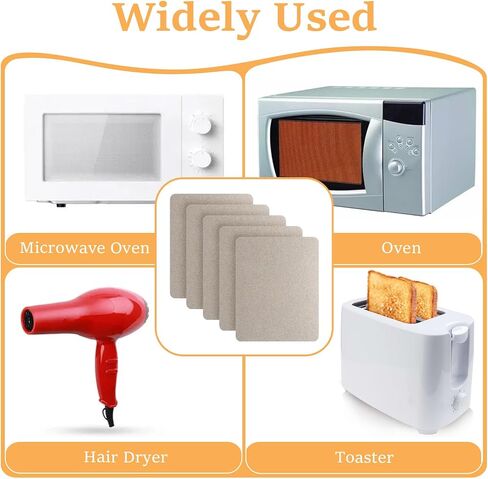 Giantree 5 Microwave Waveguide Covers, Universal Mica Sheet Microwaves Oven Accessories, Insulation for Home Office Kitchen Ultra-Thick Microwaves Oven Parts Microwave Cover Cutable Mica Board in Saudi Arabia