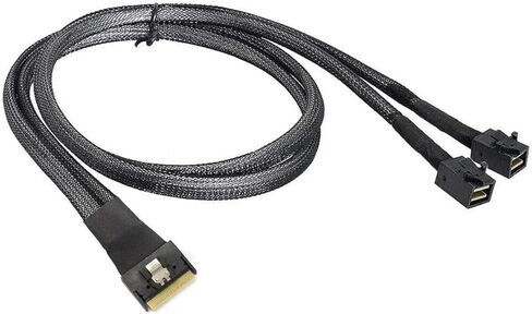 Durable M1ni SFF-8654 8i 4.0 to 2X S/AS HD SFF-8643 Connection Cord for Server(80cm) in Saudi Arabia