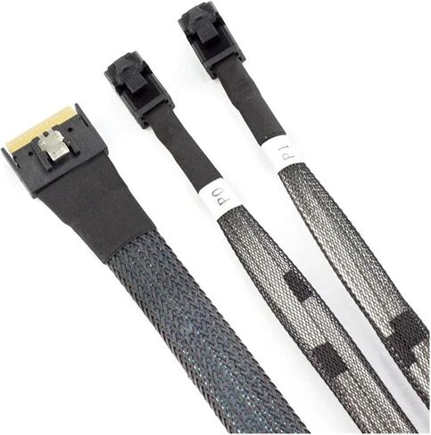 Durable M1ni SFF-8654 8i 4.0 to 2X S/AS HD SFF-8643 Connection Cord for Server(80cm) in Saudi Arabia