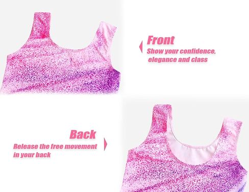 Jinhiteam Girls Gymnastics Leotards Size 2-9 Years Old Multicolor Sleeveless Little Kids Bodysuits Tumbling Outfit in Saudi Arabia