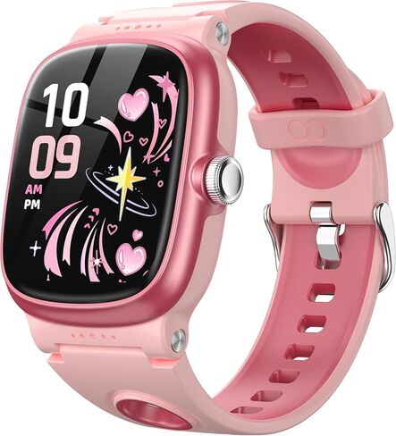 ساعة ذكية للفتيات الفتيات مع النوم | الصحة | تعقب النشاط ، والألعاب ، المنبه ، IP68 Waterproof Kids Fitness Watch مع عداد الخطى ، حساب عائلي ، هدايا الألعاب للأطفال الذين تتراوح أعمارهم بين 4-16 (روز/رمال وردية) in Kuwait