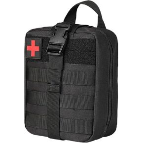 Tactical Medical Molle Pouch Tactical - 1000D Nylon First Aid Pouchs, Big Capacity EMT Bag Utility, Heavy Duty Military Grade Rip-Away Ifak Pouch for Home and Outdoor Activities in Kuwait