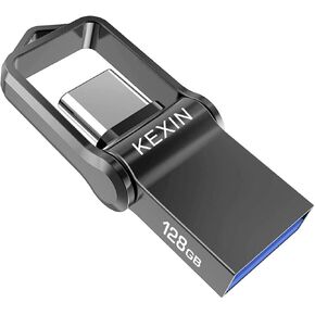 KEXIN 128GB USB C Flash Drive USB 3.0 Dual Drive 128 GB OTG Memory Stick for Type-C Android Smartphones MacBook Samsung Galaxy PC in Saudi Arabia