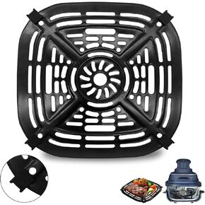 Air Fryer Replacement Parts for Ninja AF141 Air Fryer Pro 4 in 1 AF142 Air Fry Max 5 in 1 5 QT, 8.43 × 8.43 IN Air Fryer Accessories Tray Grill Crisper Plate Grill Pan Tray Rack in Saudi Arabia