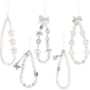 سوار سوار الهاتف 5 مساءً ، سحر الهاتف الخليوي بيرل ، حزام معصم ، حبل سوار للكاميرا ديكور قلادة مفاتيح الكاميرا in Kuwait