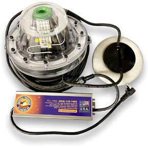 Mega-Watt Iris Underwater LED Lighting System, Underwater Dock Light, Fish Light, 32000 Lumens (Blue/Green (Center/Outer), 80 Foot Power Cord) in Saudi Arabia