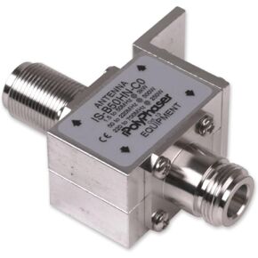 IS-B50HN-C0 Bulkhead Lightning Arrestor for 1.5-700 MHz with N-Female Surge Side and N-Female Protected Side, 50K Amp Surge Rating in Saudi Arabia