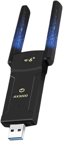 AX3000 BT 5.2 VVi- Fii 6E USB VVi- Fii DiongIe USB3.0 VVi- Fii Adaptier 2.4G/5G/6GHz 802.11AX Network Wirreless Signal Adapter Compatible with PC Win10/11 in Saudi Arabia