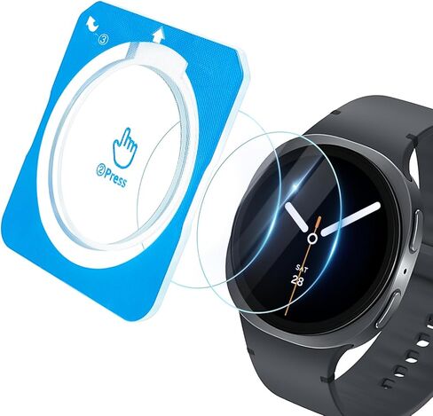 3 حزمة متوافقة مع Samsung Galaxy Watch 8 Glass Classic Screen Protector Glass مع إطار تركيب المحاذاة التلقائية ، فيلم Clear 9H Filged لـ Galaxy Watch 8 مع عالي الحساسية ومضادة للقرع in Kuwait