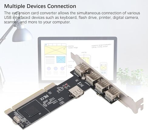 BEWINNER 5 PORT PCIE إلى USB 2.0 CARD in Saudi Arabia