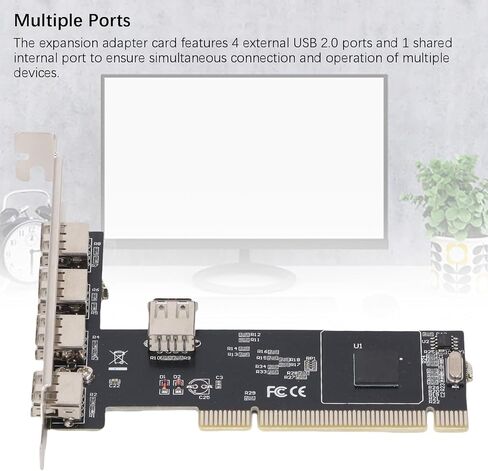 BEWINNER 5 PORT PCIE إلى USB 2.0 CARD in Saudi Arabia