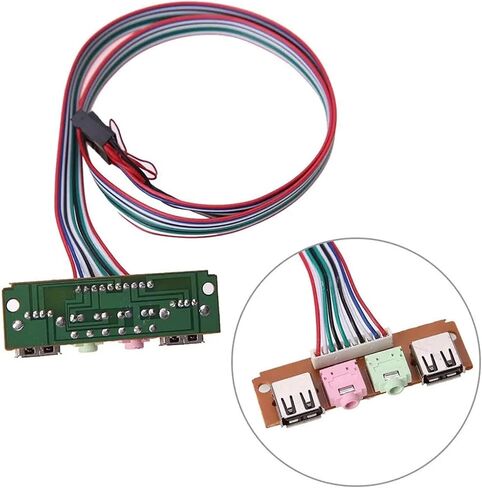 كابل سماعة الأذن 2 مقبس منفذ USB in Saudi Arabia