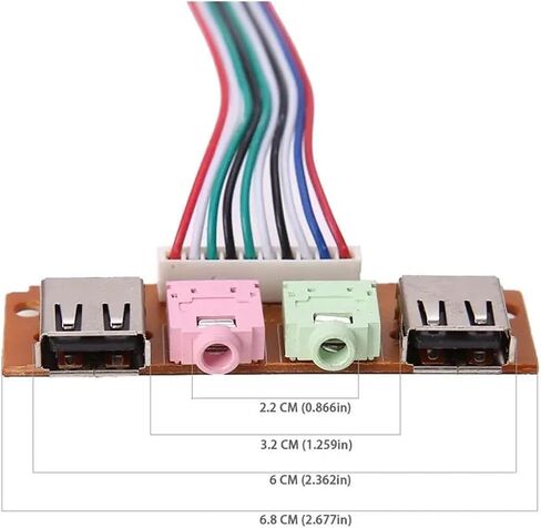 كابل سماعة الأذن 2 مقبس منفذ USB in Saudi Arabia