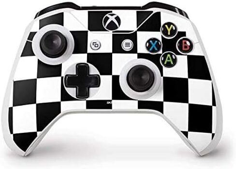 Skinit Skinit Skin Maming Skin Accompated مع جهاز التحكم Xbox One S - تصميم أبيض وأسود في الأصل in Saudi Arabia