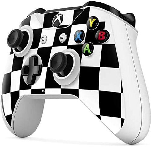 Skinit Skinit Skin Maming Skin Accompated مع جهاز التحكم Xbox One S - تصميم أبيض وأسود في الأصل in Saudi Arabia
