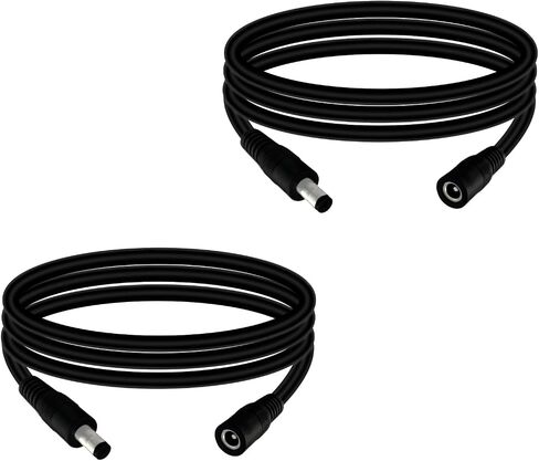 5.5 مم × 2.1 مم 9.8 قدمًا كابل تمديد الطاقة من الذكور إلى أنثى 12V/24V 14AWG DC كابل اتصال لمكبرات الصوت CCTV كاميرا LED LED LED LID in Kuwait