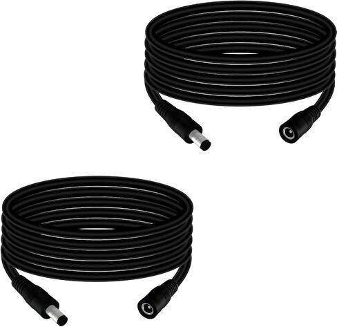 5.5 مم × 2.1 مم 9.8 قدمًا كابل تمديد الطاقة من الذكور إلى أنثى 12V/24V 14AWG DC كابل اتصال لمكبرات الصوت CCTV كاميرا LED LED LED LID in Kuwait
