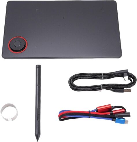 Graphics Tablet, 5080lpi High Precision Pressure Sensitivity with 8192 Level Pen for Online Teaching Remote Work in Saudi Arabia