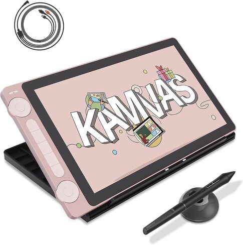 HUION Kamvas 13 (Gen 3) Drawing Tablet with Screen and 3-in-1 USB-C Cable in Saudi Arabia