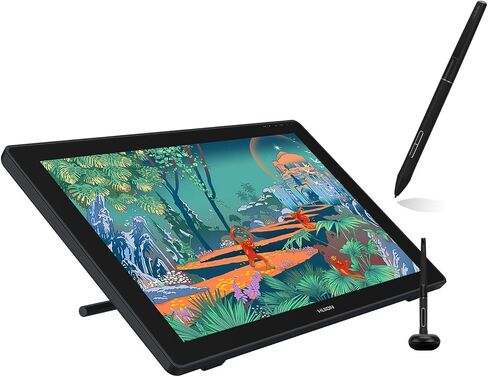 HUION Kamvas 24 QHD Drawing Tablet with Screen, 2.5K Graphics Art Tablet with HUION Slim Pen PW550S 9.5mm Diameter, 23.8inch Drawing Monitor, Work with Mac, Windows, Linux, Android in Saudi Arabia