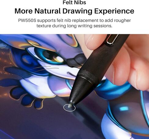 HUION Kamvas 24 QHD Drawing Tablet with Screen, 2.5K Graphics Art Tablet with HUION Slim Pen PW550S 9.5mm Diameter, 23.8inch Drawing Monitor, Work with Mac, Windows, Linux, Android in Saudi Arabia