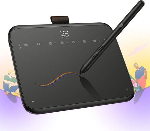 Xppen Deco 640 رسم قرص رسم مع 16384 مستويات الضغط ، قلم خالٍ من البطارية 6 * in Saudi Arabia