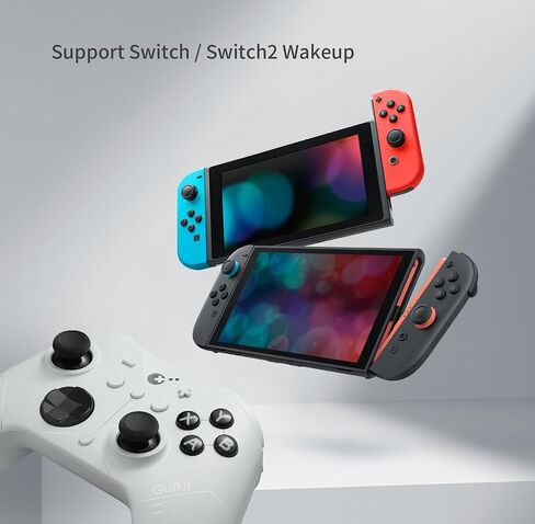 GuliKit ES PRO Wireless Controller for PC, Switch 2, Switch & Android, 3.25ms Ultra-Low Latency, Patented 4000-level TMR Anti-Drift Joysticks, 30-Hour Battery, Wake-Up Support - Black in Saudi Arabia