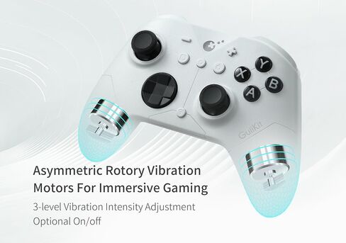 GuliKit ES PRO Wireless Controller for PC, Switch 2, Switch & Android, 3.25ms Ultra-Low Latency, Patented 4000-level TMR Anti-Drift Joysticks, 30-Hour Battery, Wake-Up Support - Black in Saudi Arabia