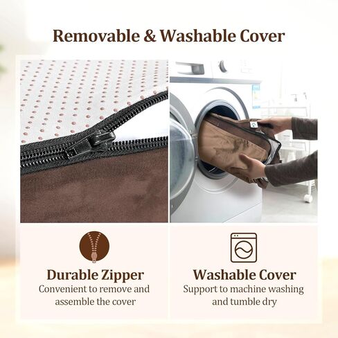 سرير كلب جامبو لتقويم العظام من WEVEGO، سرير كلب كبير بسمك 7.87 بوصة من جل إسفنج الذاكرة مع وسادة، سرير كلب من نسيج الفانيلا المتين للكلاب كبيرة الحجم، غطاء قابل للإزالة وبطانة مقاومة للماء للكلاب ذات السلالات الكبيرة in Kuwait