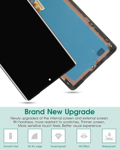 OLED for Google Pixel 7 Pro 5G Screen Replacement for Google Pixel 7 Pro LCD Digitizer for Google Pixel 7 Pro GP4BC, GE2AE, GFE4J Touch Screen Assembly Replacement Repair Kits Black(with Frame) in Saudi Arabia