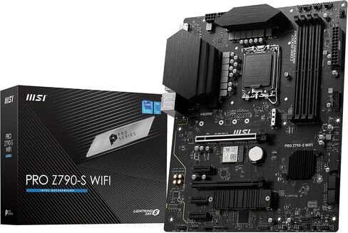 MSI PRO Z790-S WiFi ProSeries Motherboard (Supports 12th/13th Gen Intel Processors, LGA 1700, DDR5, PCIe 5.0, M.2, 2.5Gbps LAN, USB 3.2 Gen2, Wi-Fi 6E, ATX) (Renewed) in Saudi Arabia