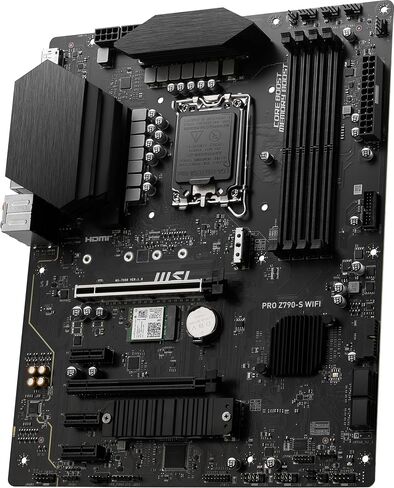 MSI PRO Z790-S WiFi ProSeries Motherboard (Supports 12th/13th Gen Intel Processors, LGA 1700, DDR5, PCIe 5.0, M.2, 2.5Gbps LAN, USB 3.2 Gen2, Wi-Fi 6E, ATX) (Renewed) in Saudi Arabia